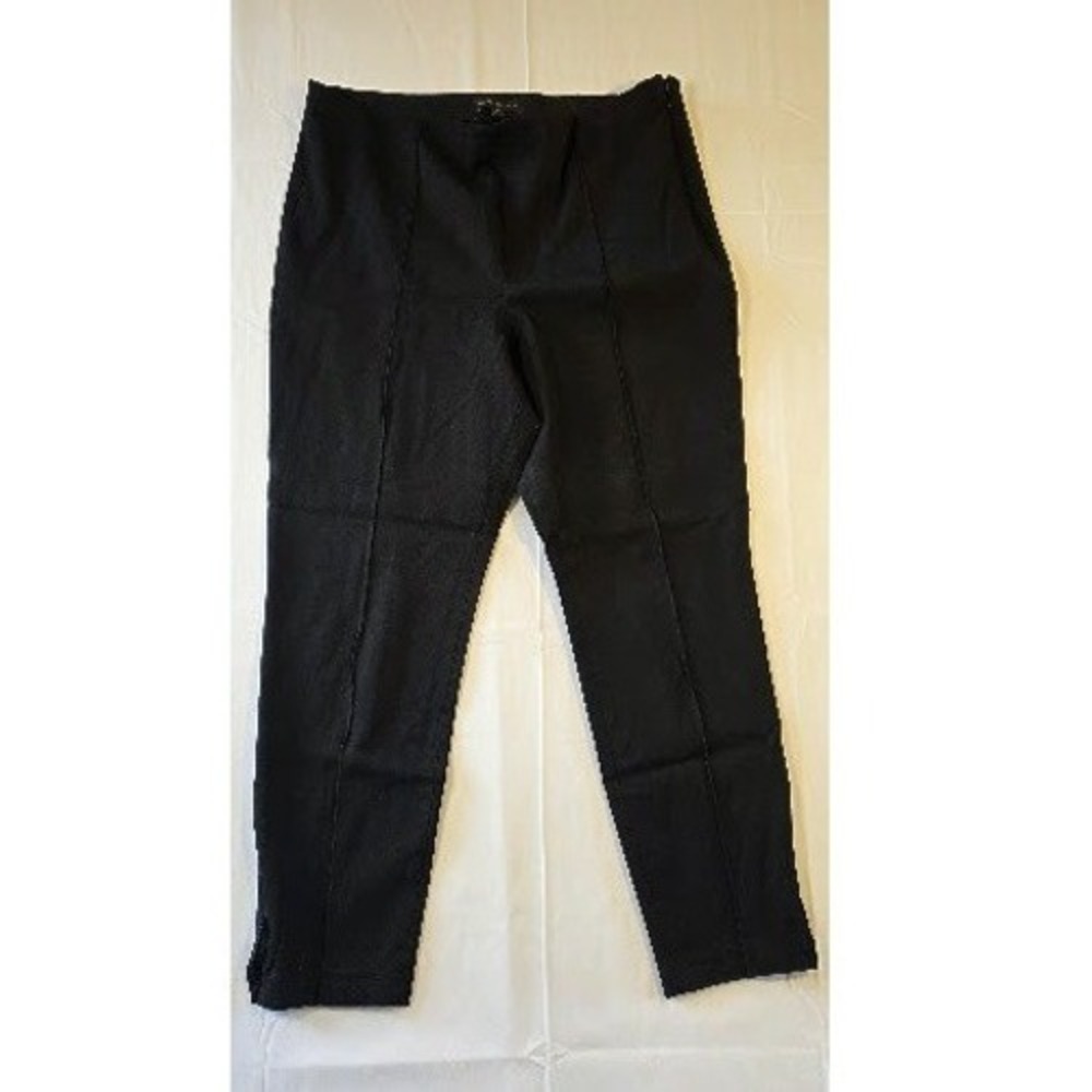 Banana Republic Size 16 Black Full Length Skinny Leg Pants
